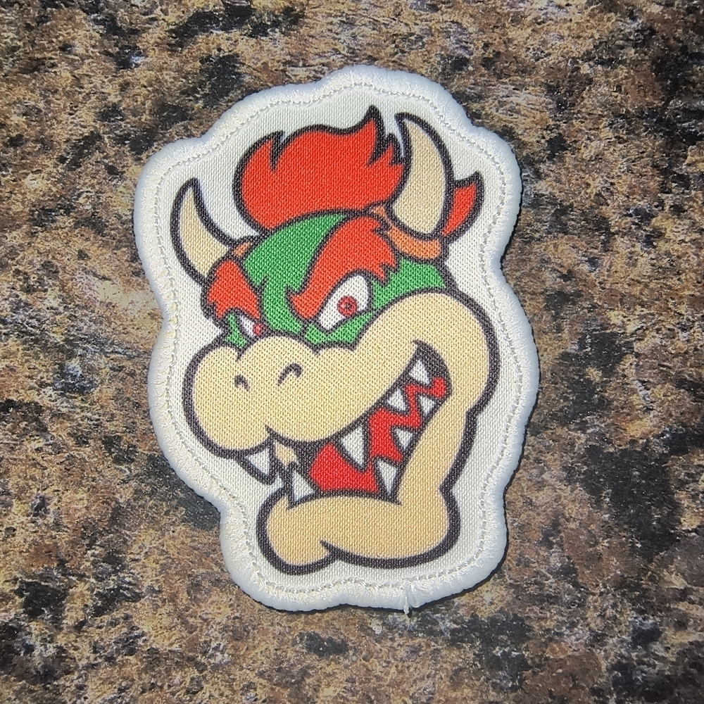 Nintendo Bowser Character Patch with Red and Green